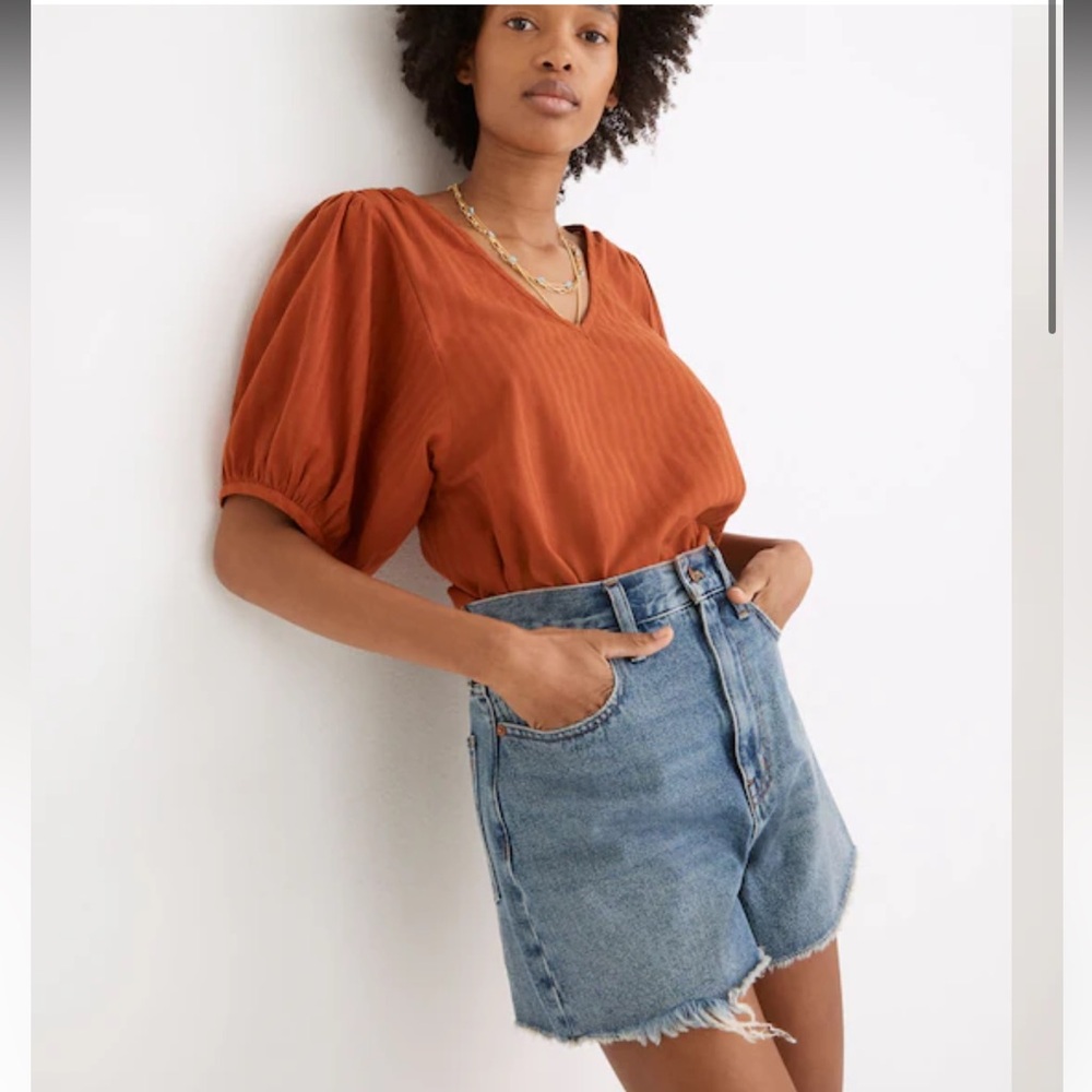 Madewell Light Blue Denim High-Rise Jean Shorts